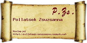 Pollatsek Zsuzsanna névjegykártya